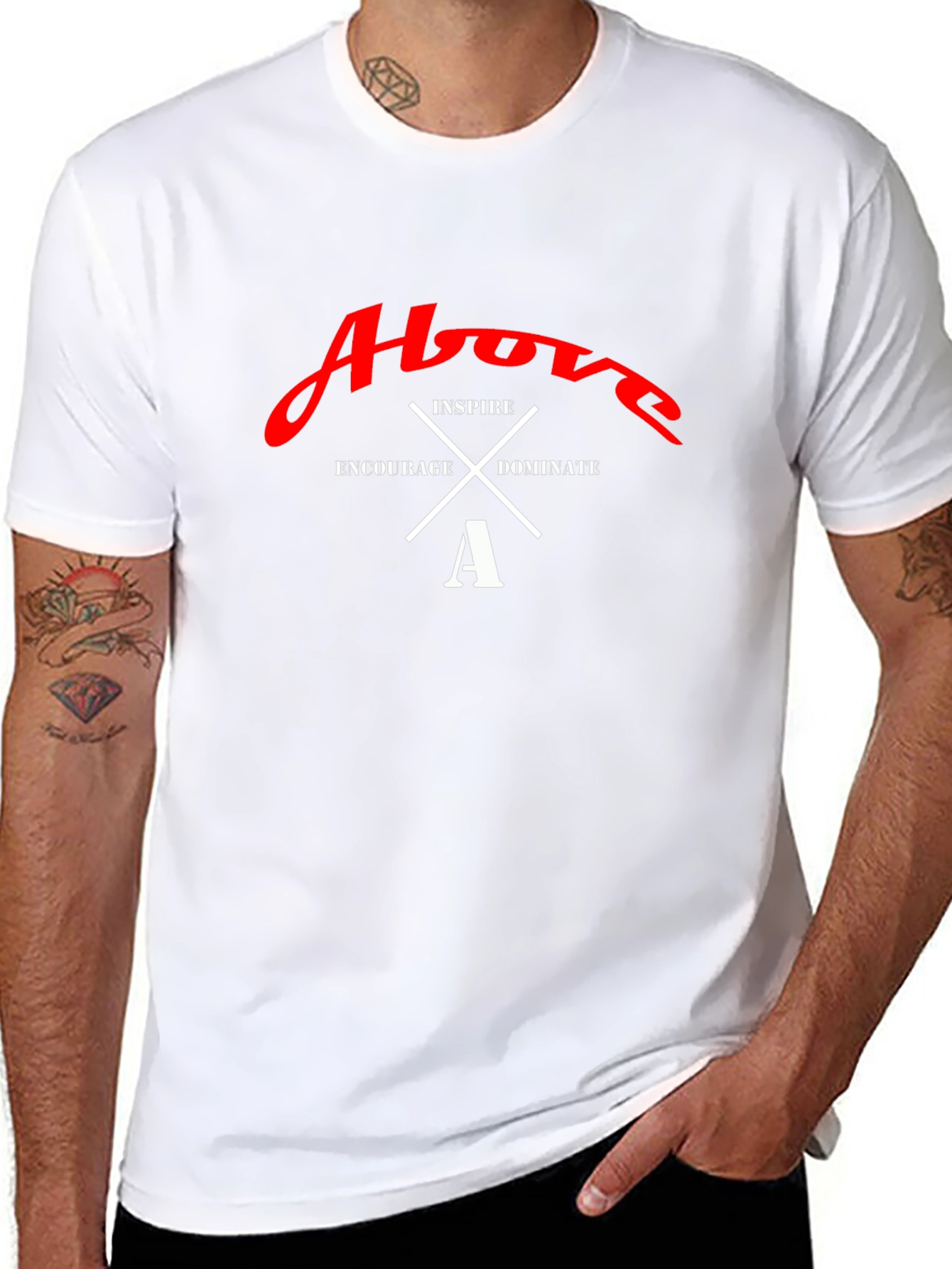 Above Inspire Graphic T-Shirt - Black
