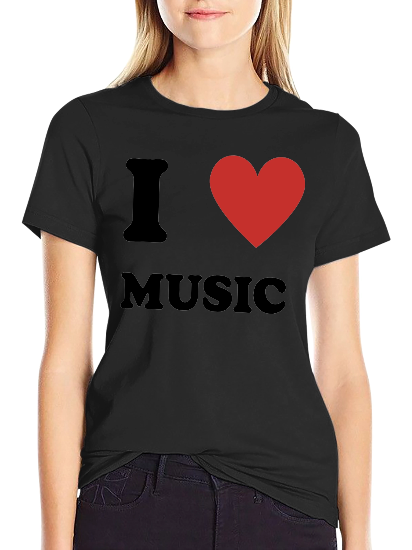 I Heart Music Graphic Tee - Soft Cotton Blend