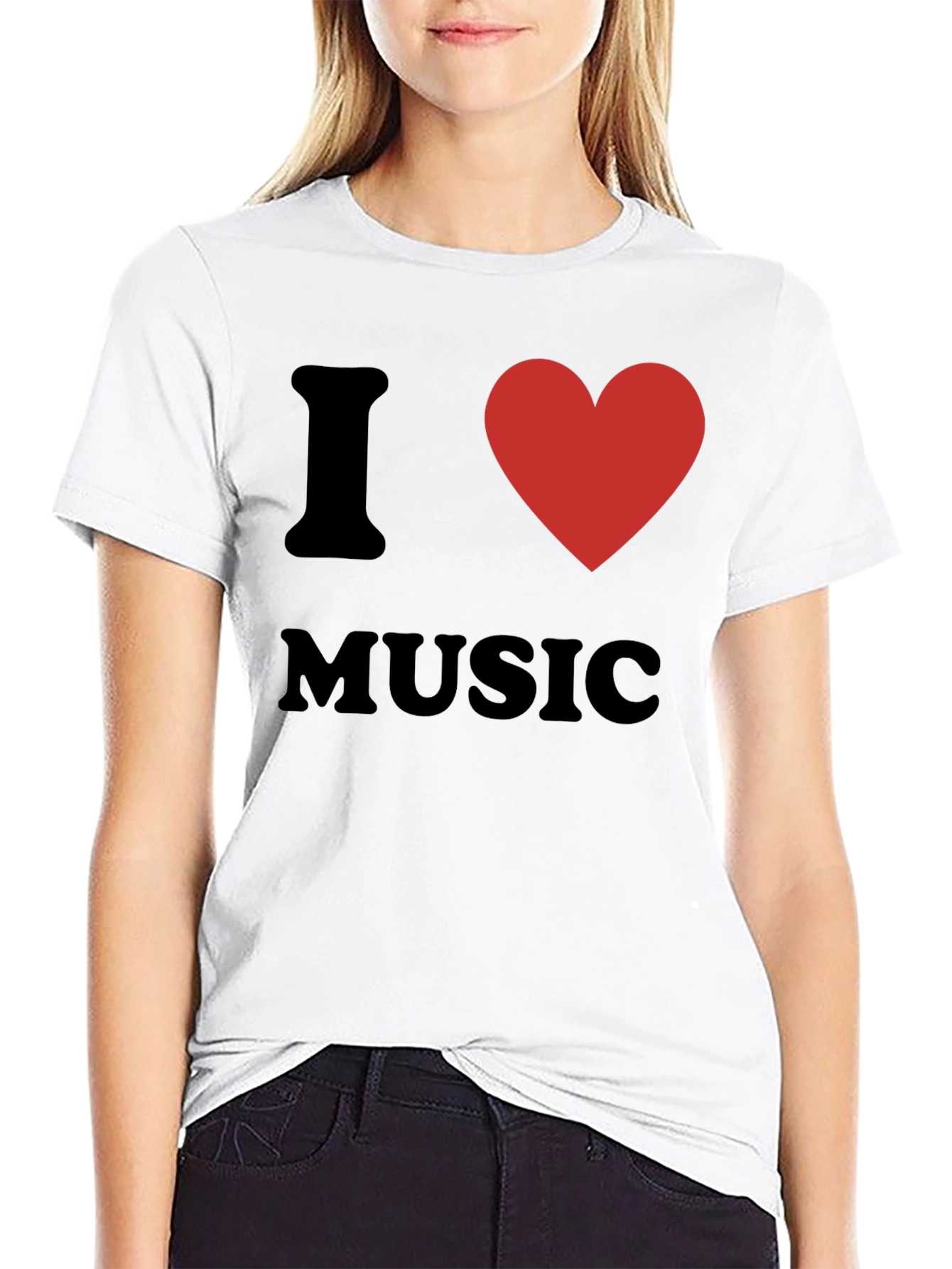 I Heart Music Graphic Tee - Soft Cotton Blend