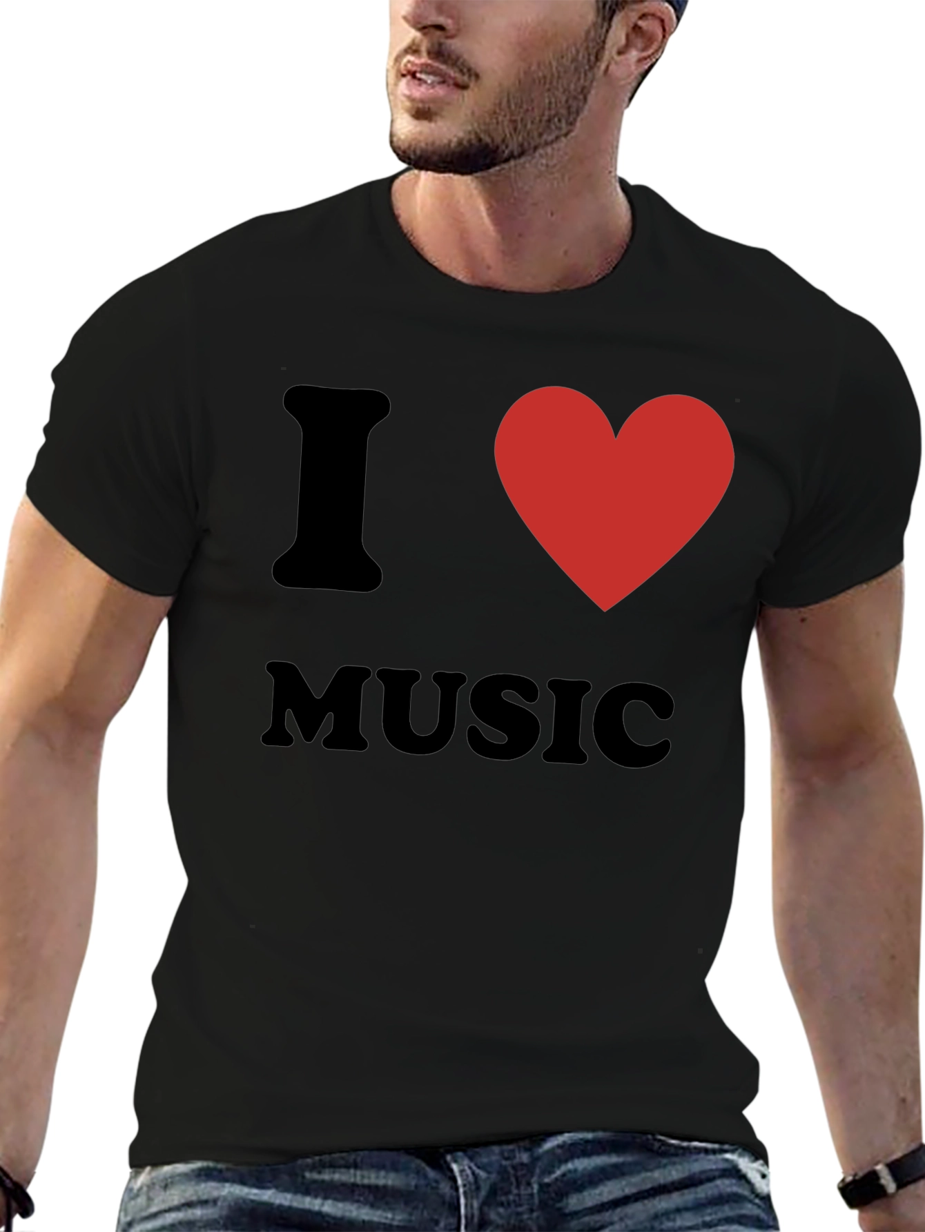 I Heart Music Graphic Tee - Soft Cotton Blend