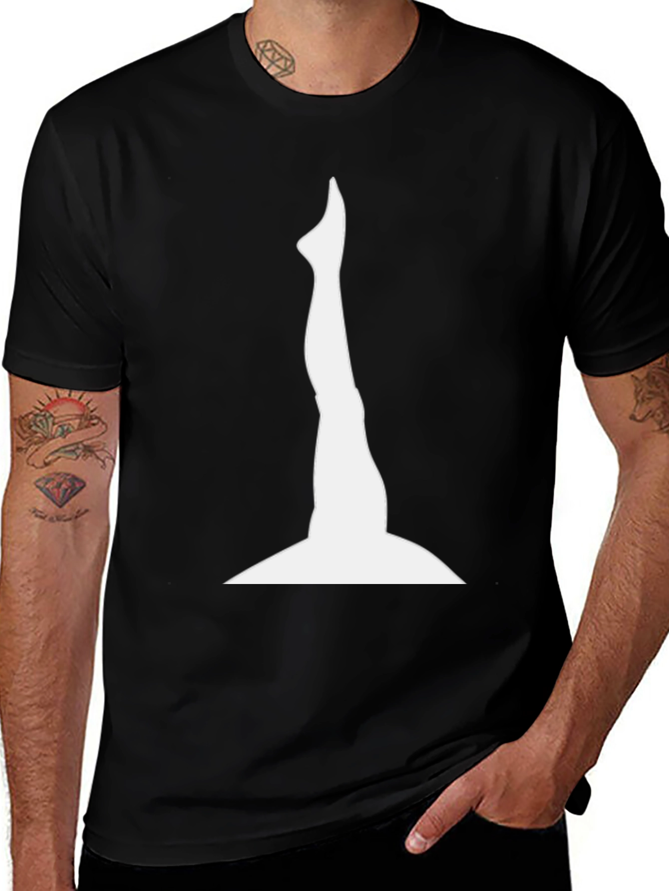 Diver Legs Black T-Shirt - Unique Graphic Tee