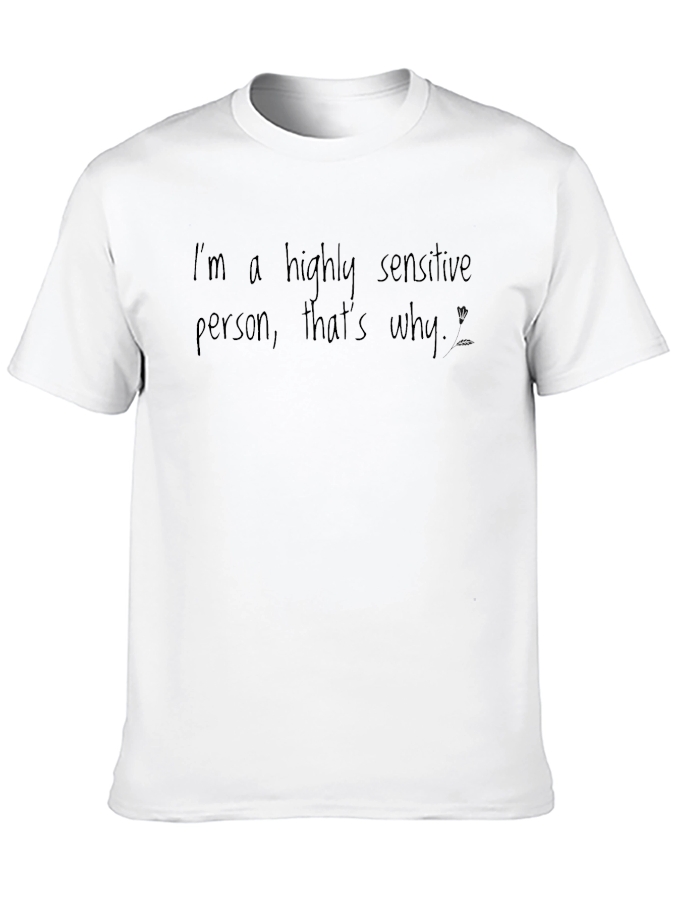 Sensitive Person Black Tee
