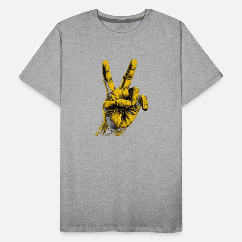 Peace sign hand symbol of global harmony and unity