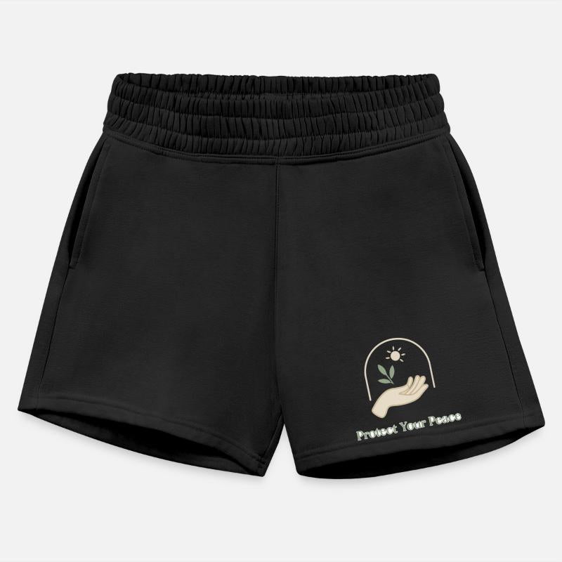 Peaceful Nature Hand with Sun and Leaf