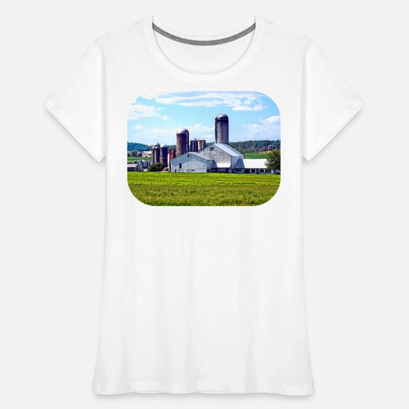 Pennsylvania Farm With Silos