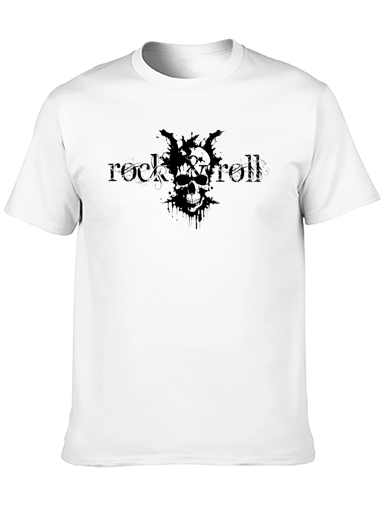 Rock & Roll Skull Graphic Tee