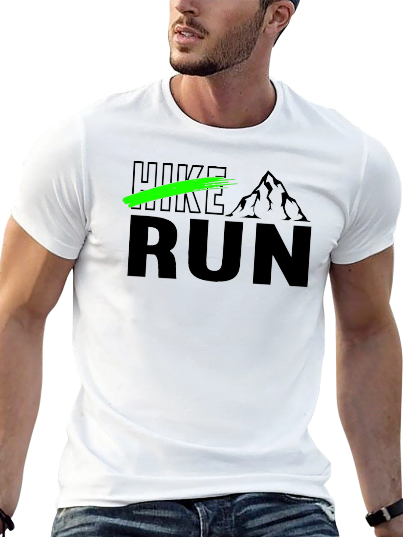 Hike Run Graphic T-Shirt - Outdoor Adventure Tee