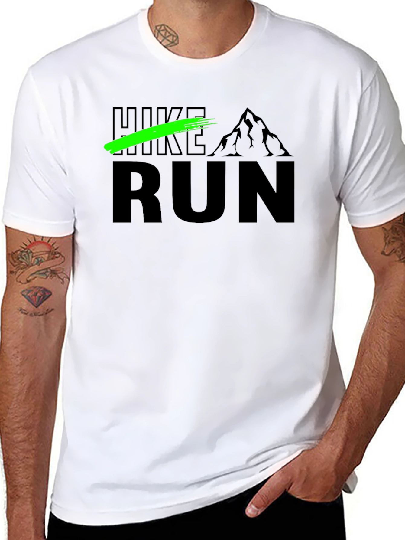 Hike Run Graphic T-Shirt - Outdoor Adventure Tee