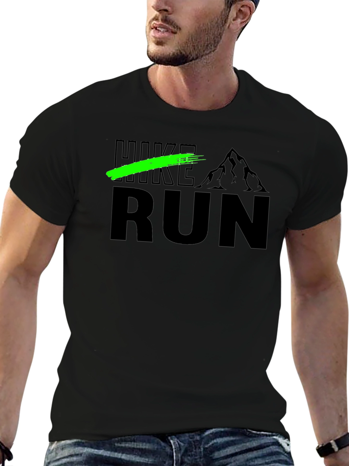 Hike Run Graphic T-Shirt - Outdoor Adventure Tee