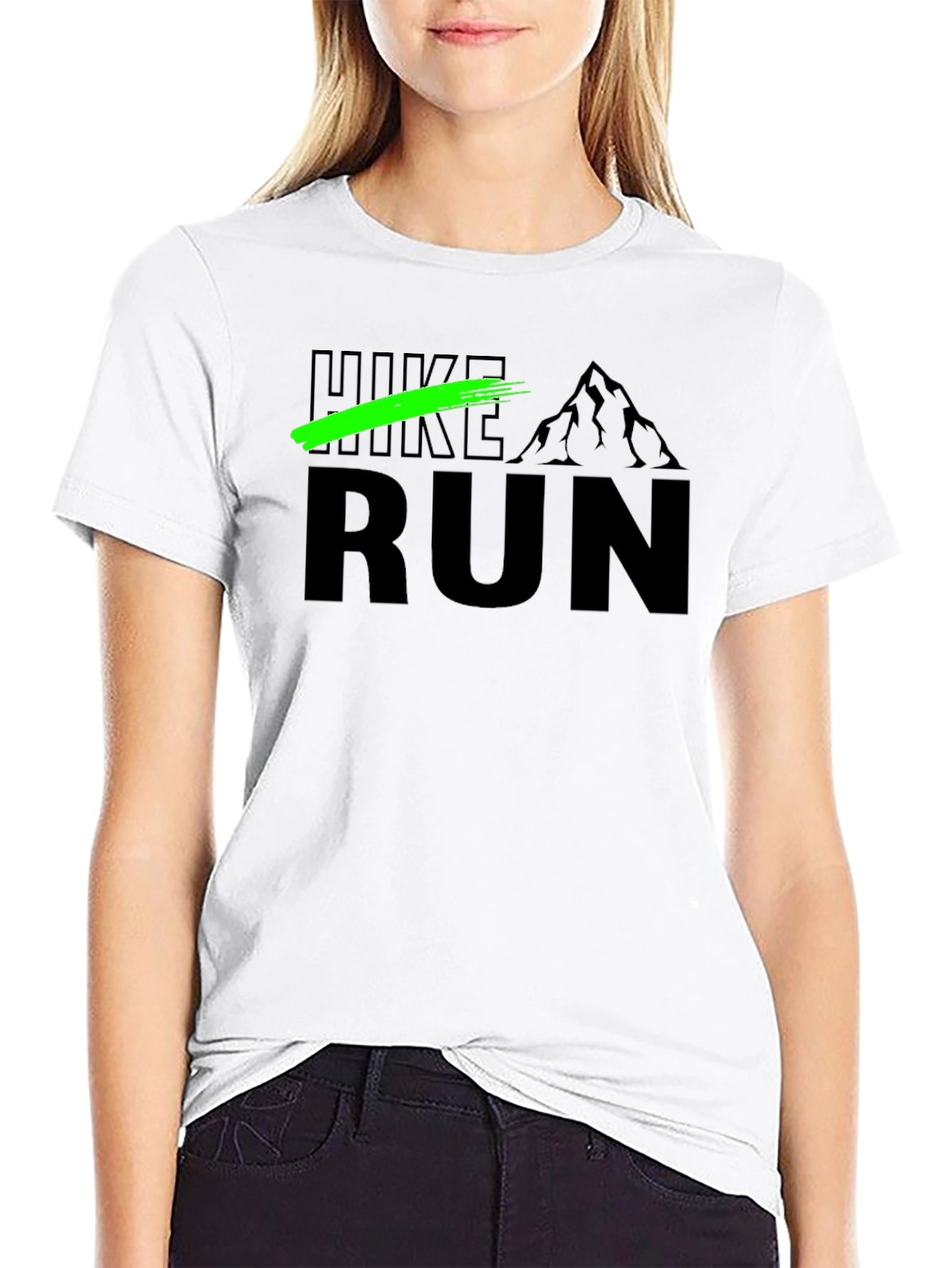 Hike Run Graphic T-Shirt - Outdoor Adventure Tee