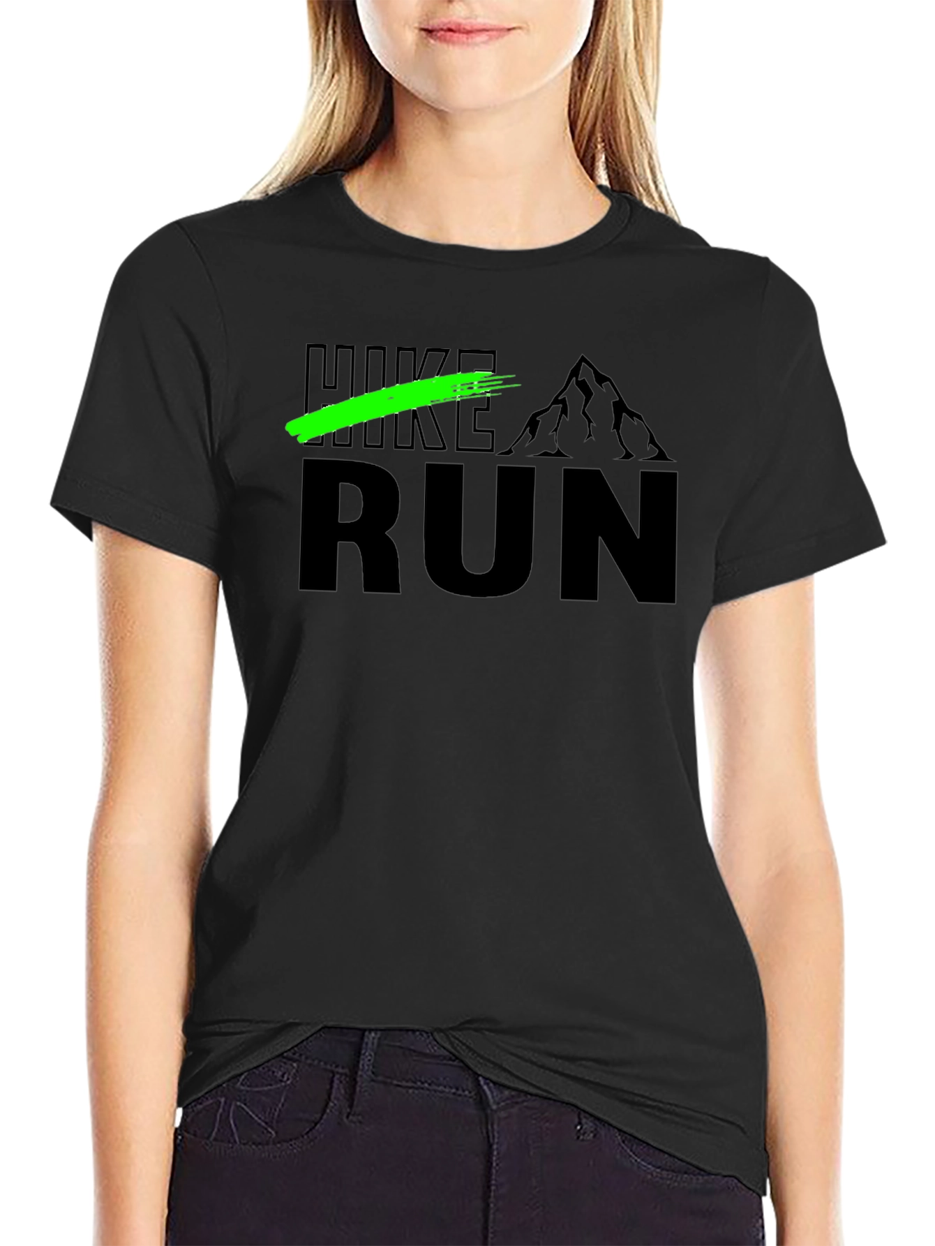 Hike Run Graphic T-Shirt - Outdoor Adventure Tee
