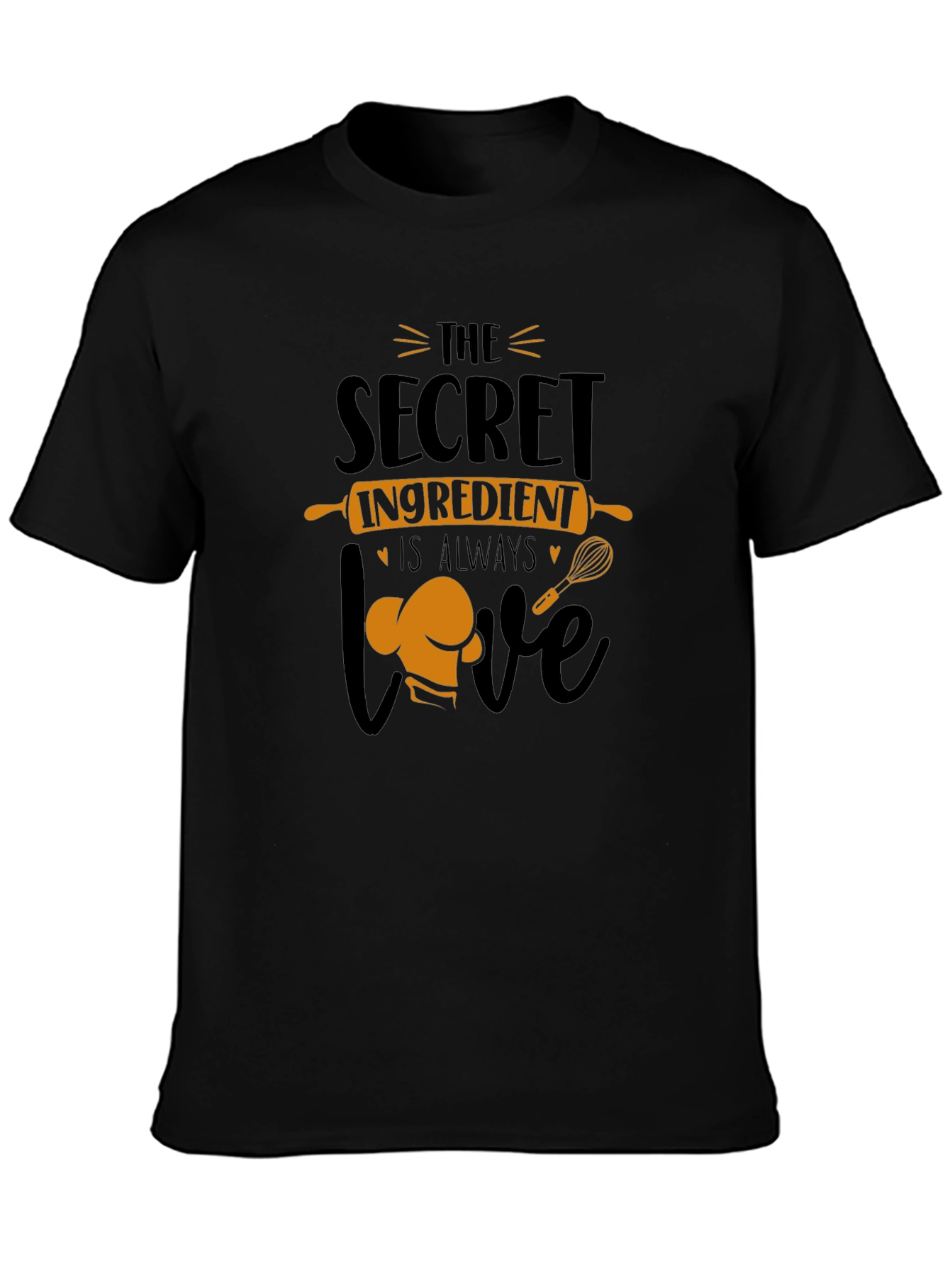 The Secret Ingredient is Love Black T-Shirt
