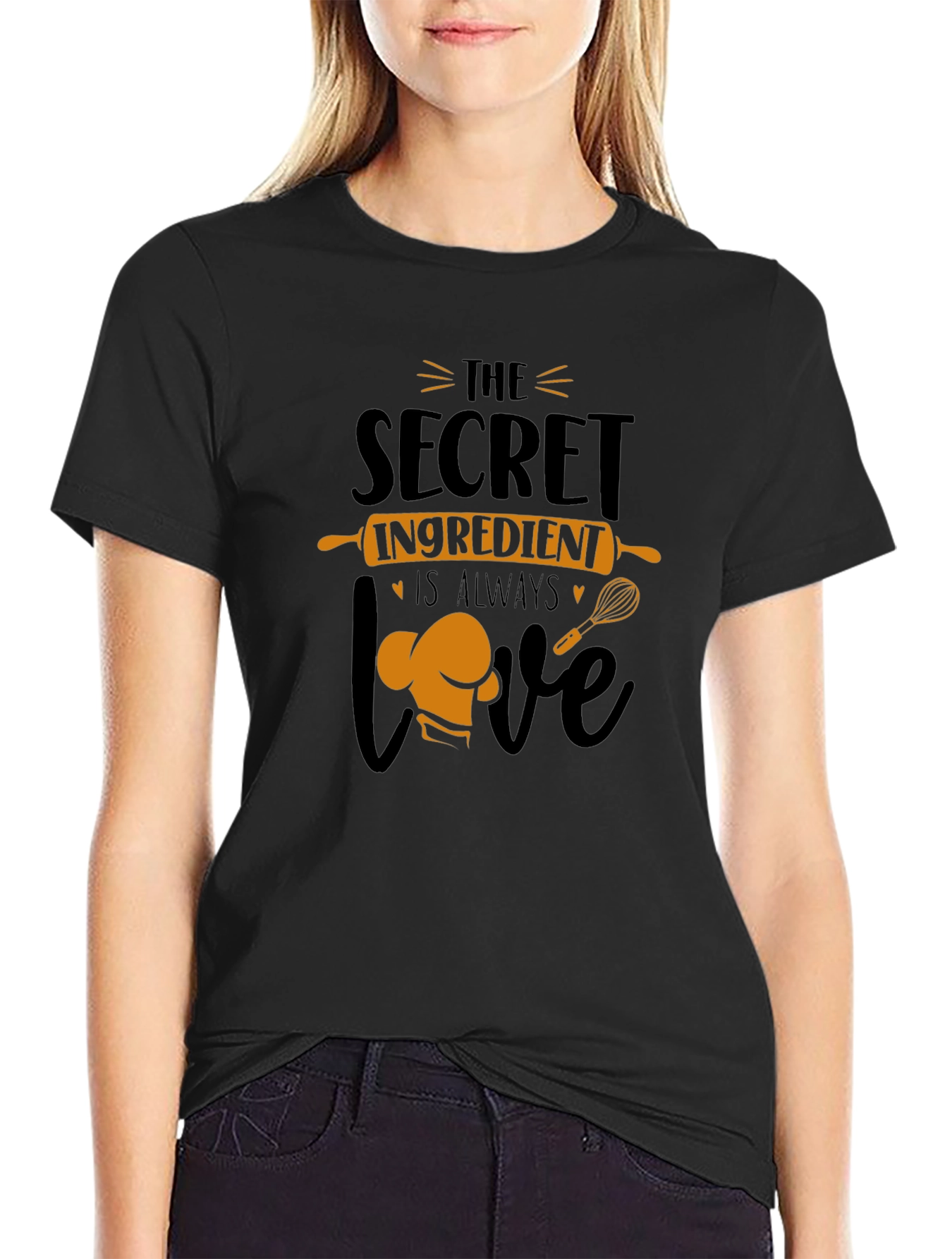 The Secret Ingredient is Love Black T-Shirt