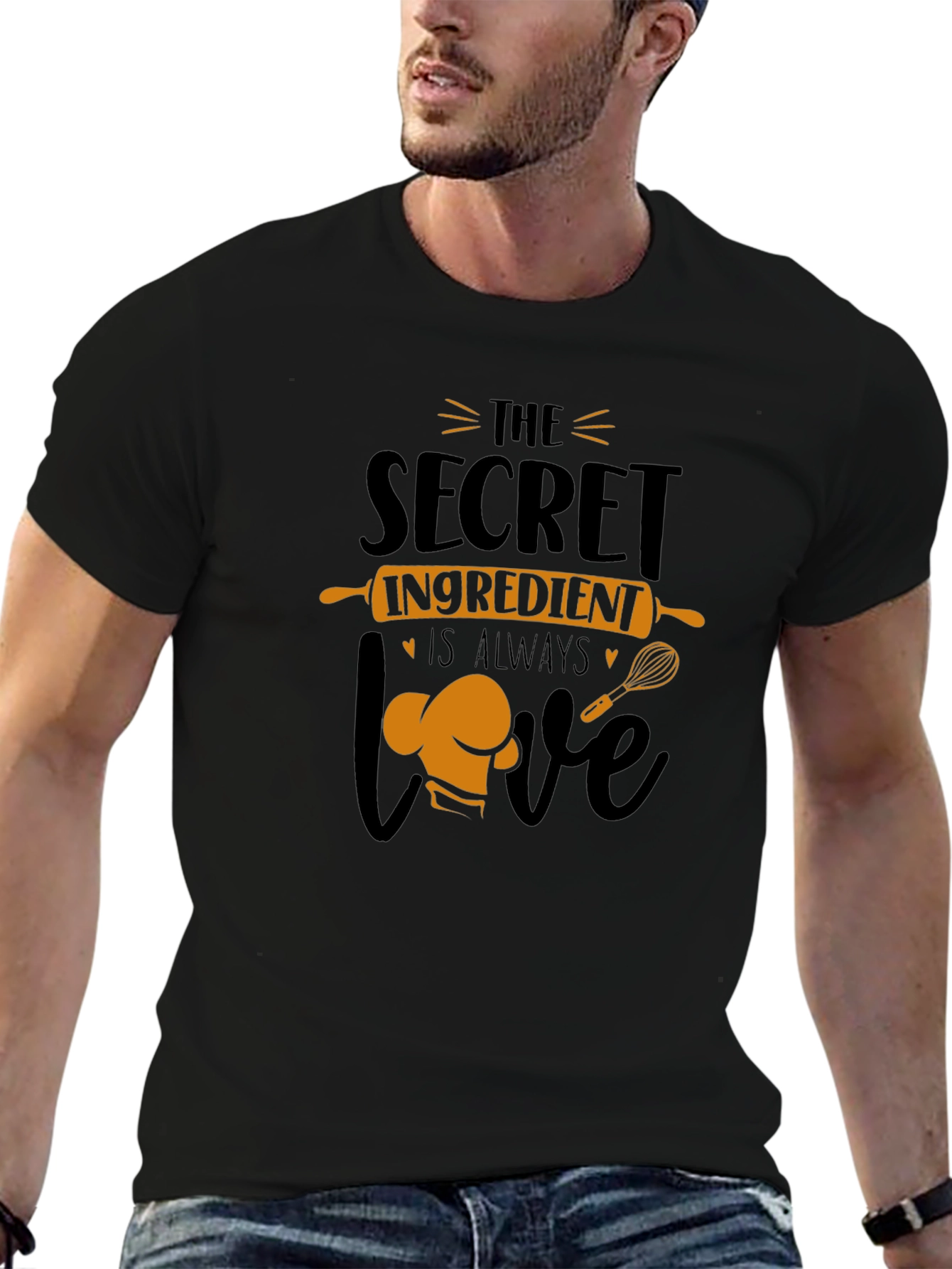 The Secret Ingredient is Love Black T-Shirt