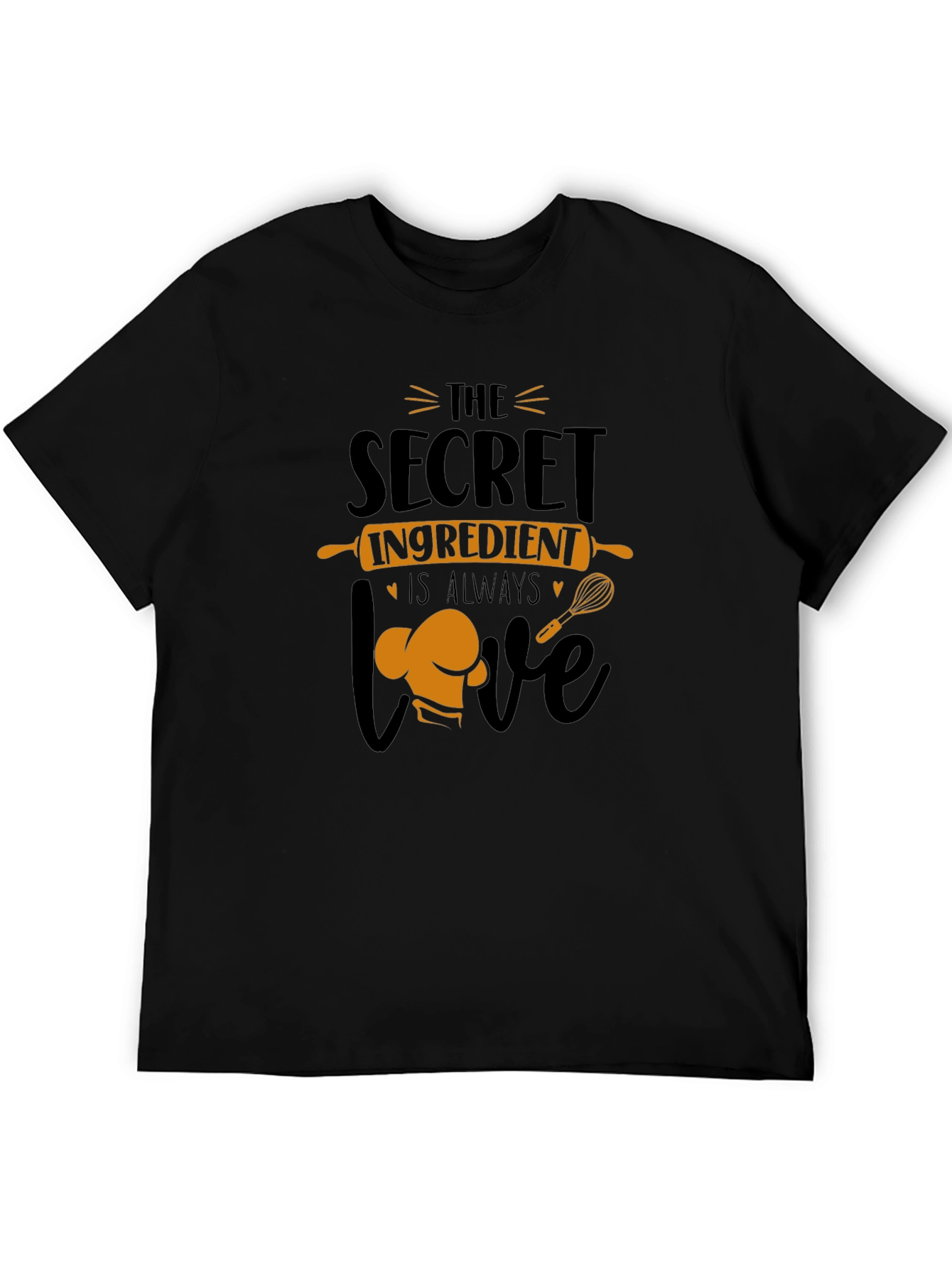 The Secret Ingredient is Love Black T-Shirt