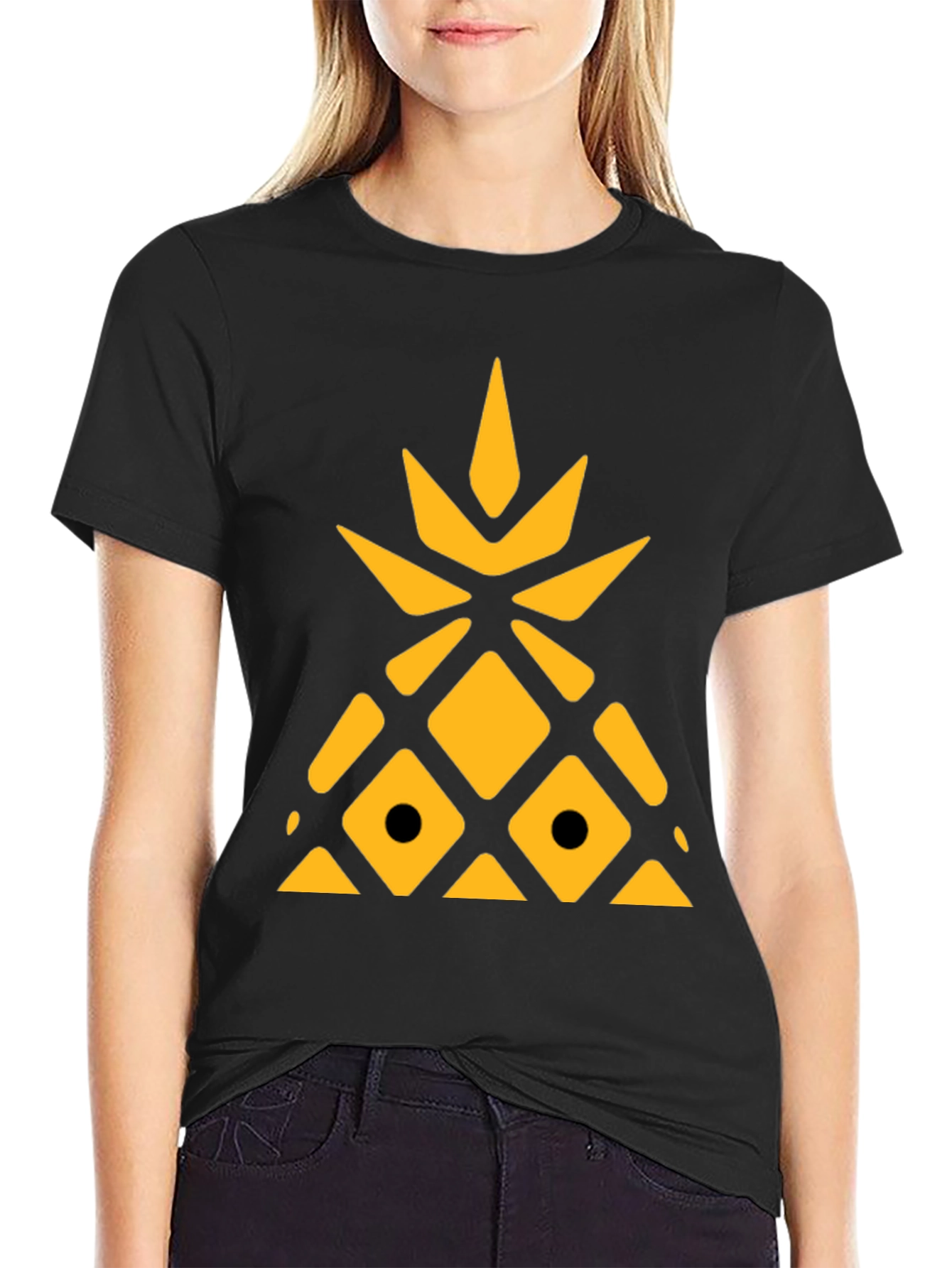 Geometric Pineapple Graphic Tee