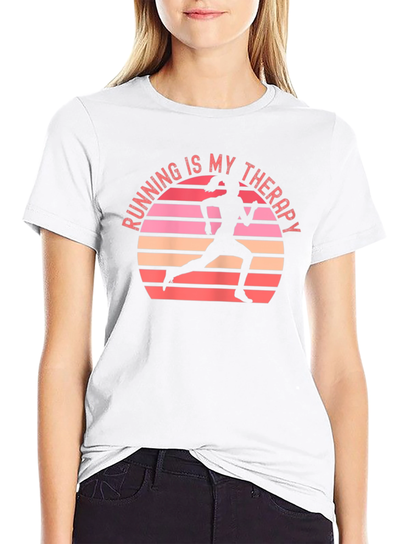 Running Is My Therapy T-Shirt