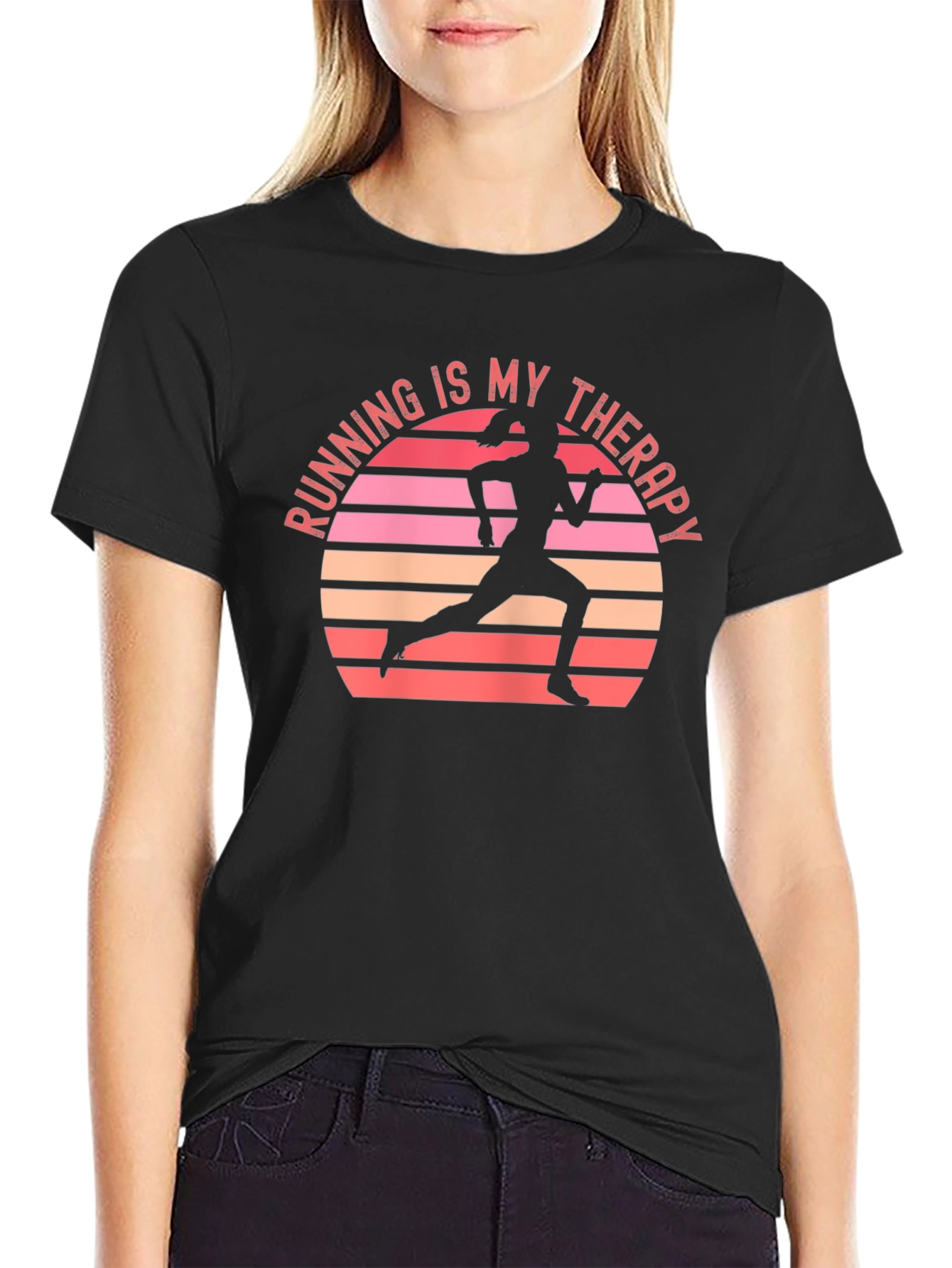 Running Is My Therapy T-Shirt