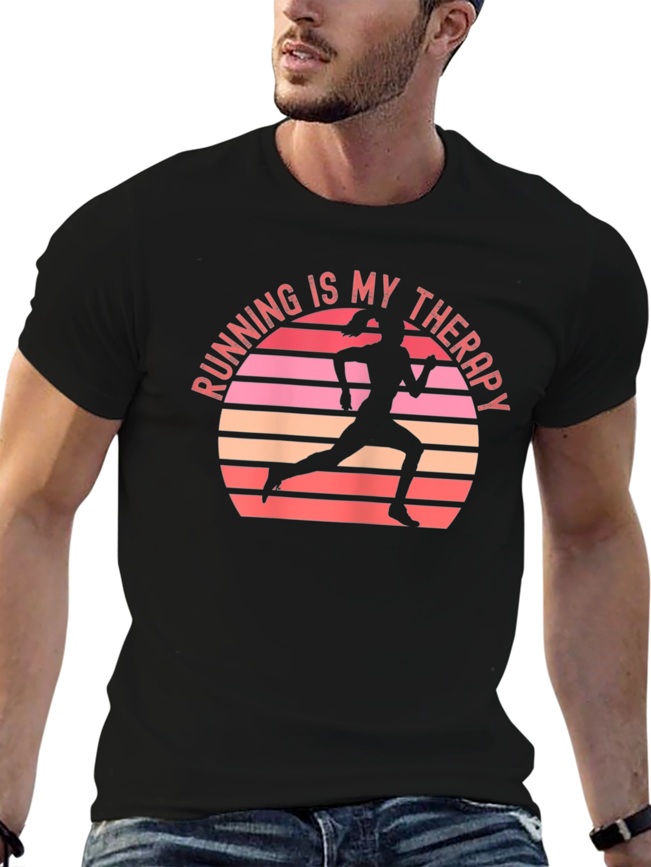 Running Is My Therapy T-Shirt