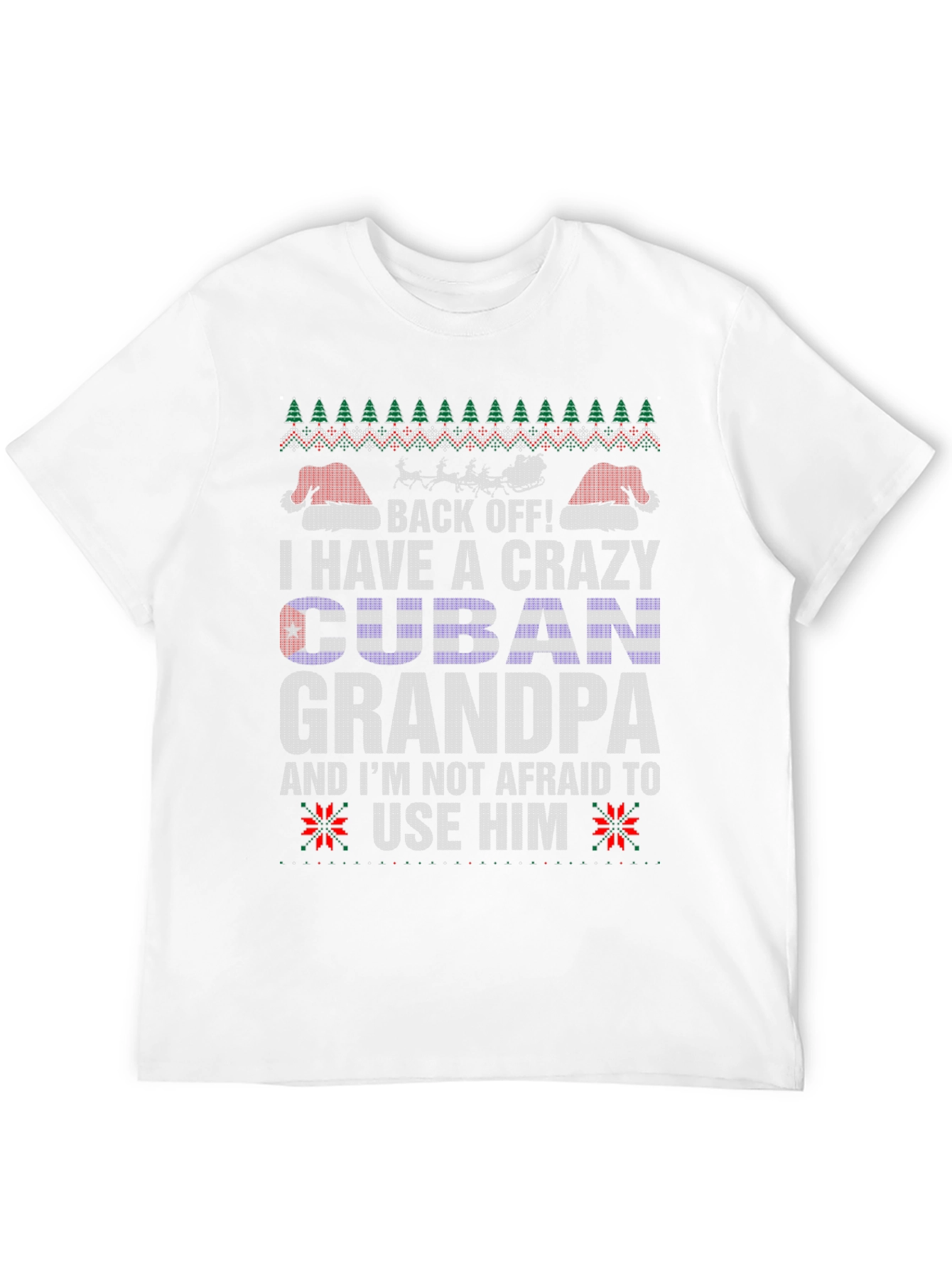Crazy Cuban Grandpa Christmas T-Shirt