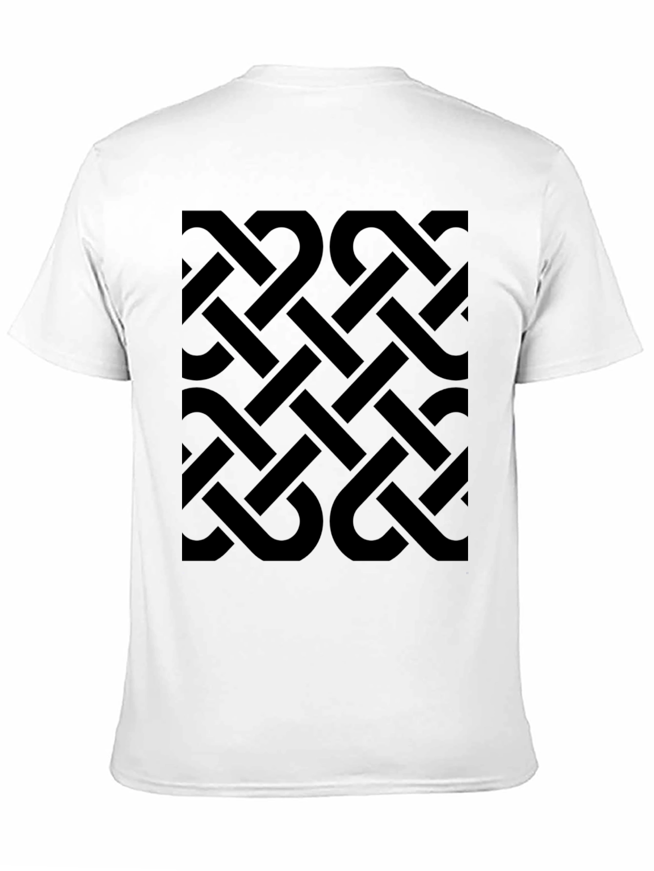 Black Celtic Knot Pattern T-Shirt