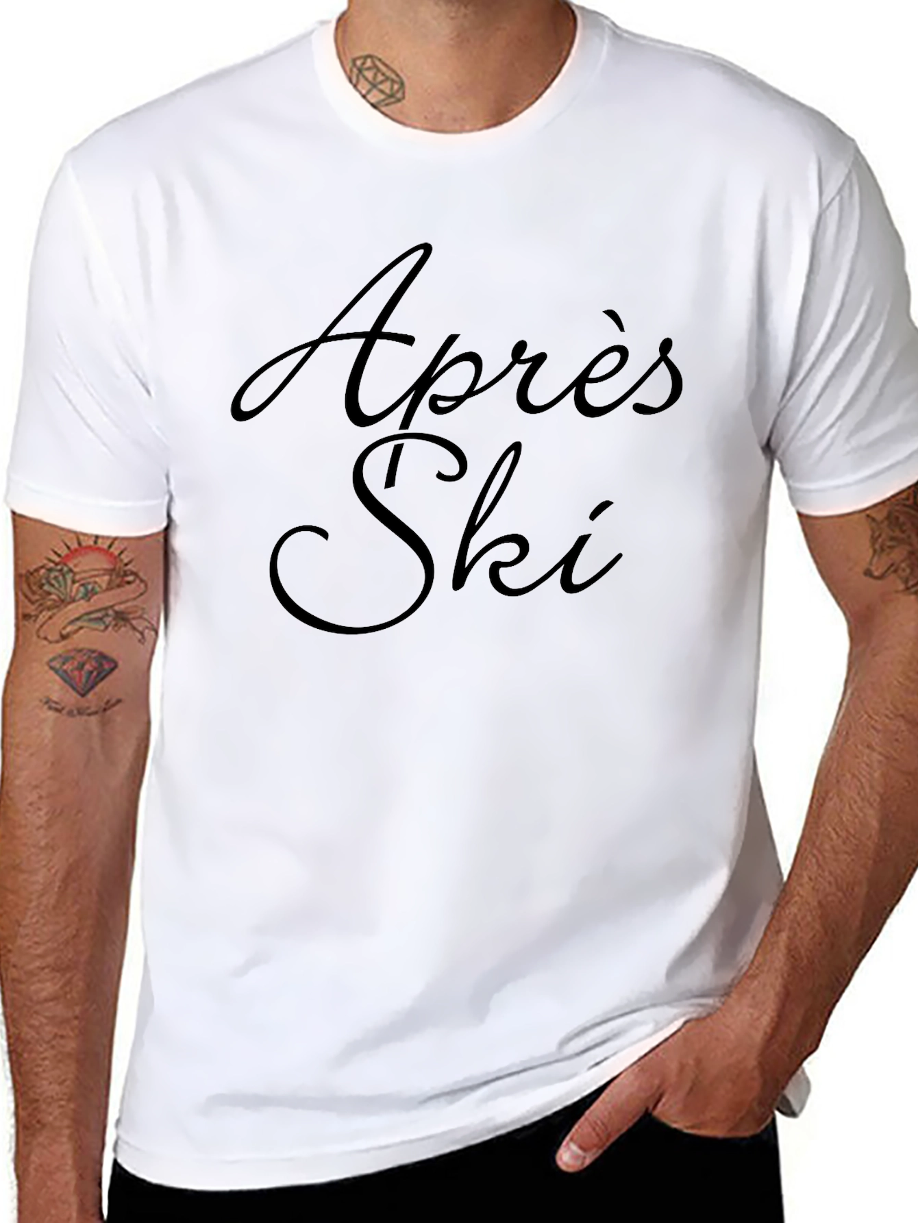 Apres Ski Black Graphic Tee