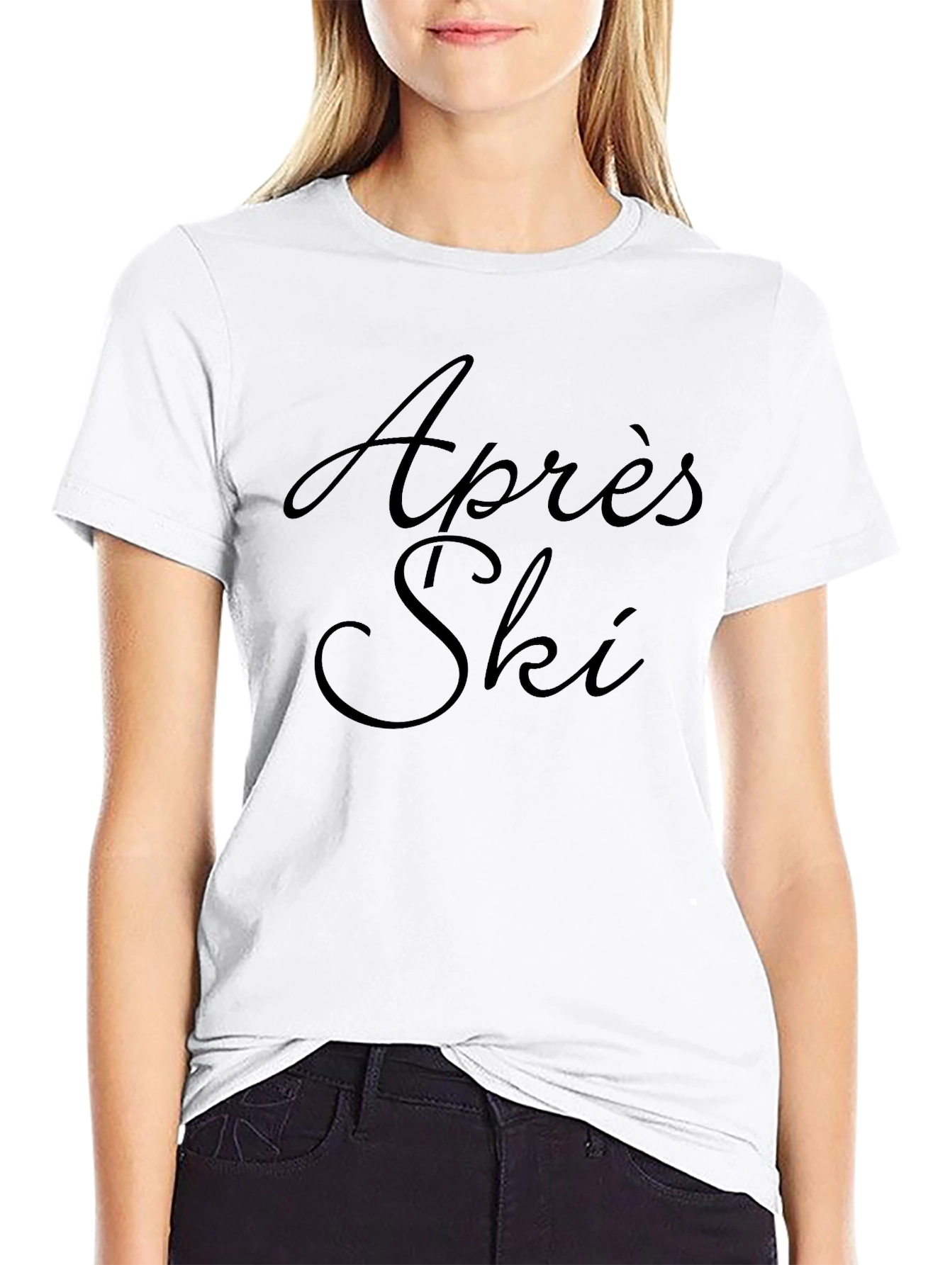 Apres Ski Black Graphic Tee