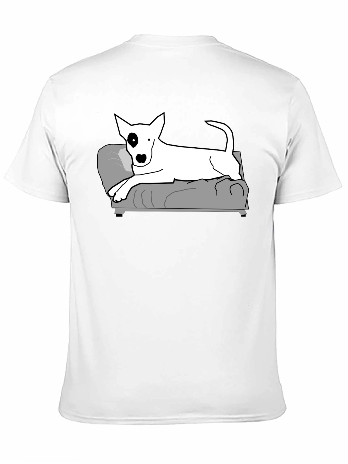Cool Bull Terrier Dog Black T-Shirt