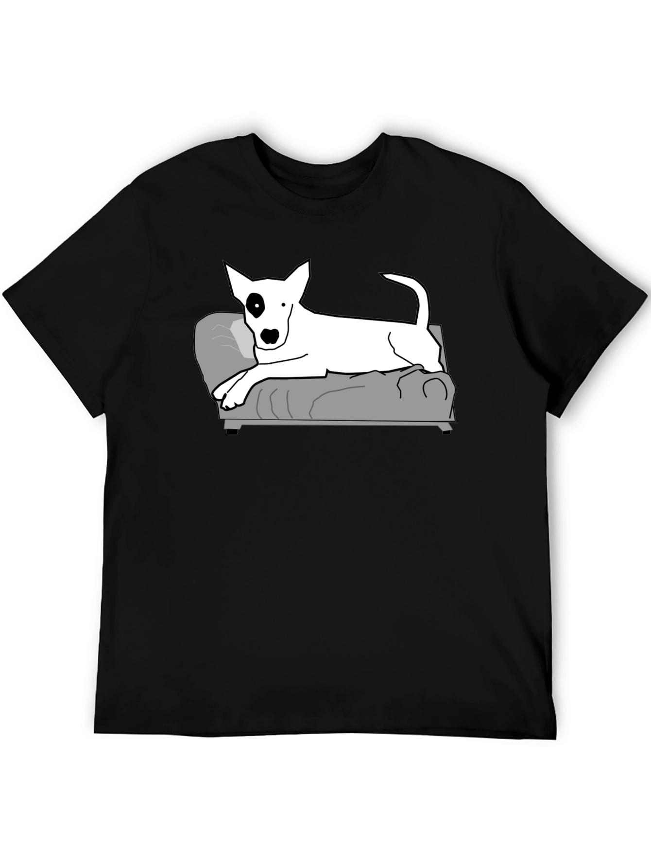 Cool Bull Terrier Dog Black T-Shirt