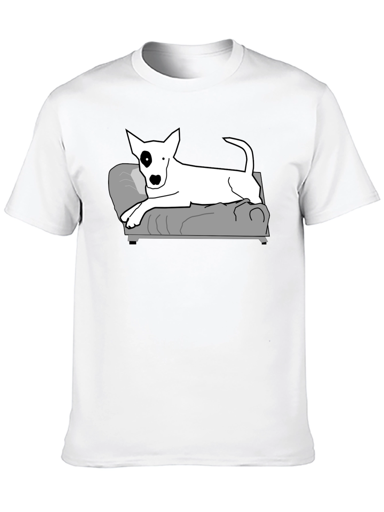 Cool Bull Terrier Dog Black T-Shirt