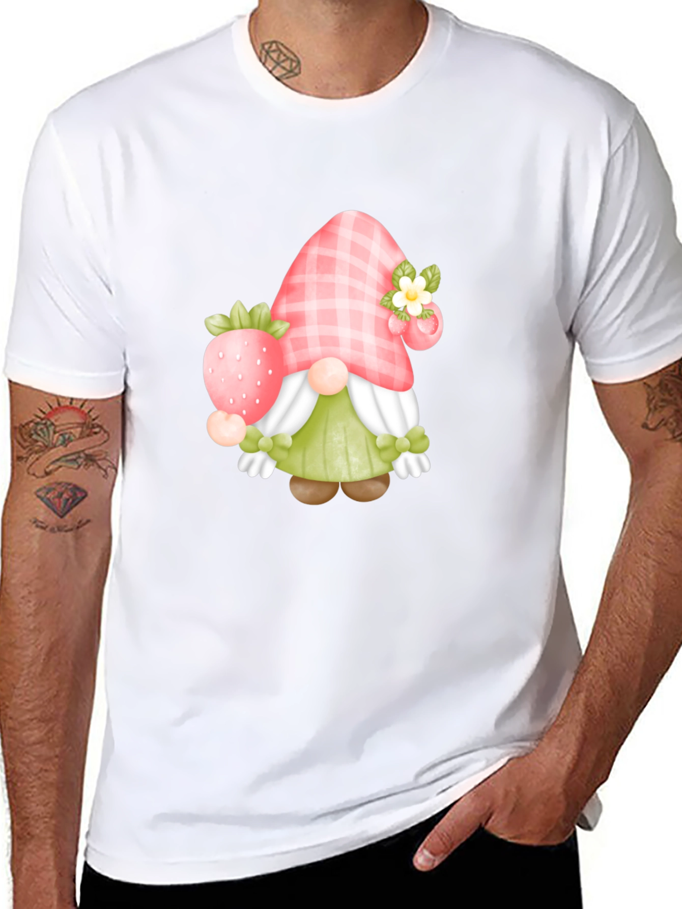 Strawberry Gnome Graphic Tee