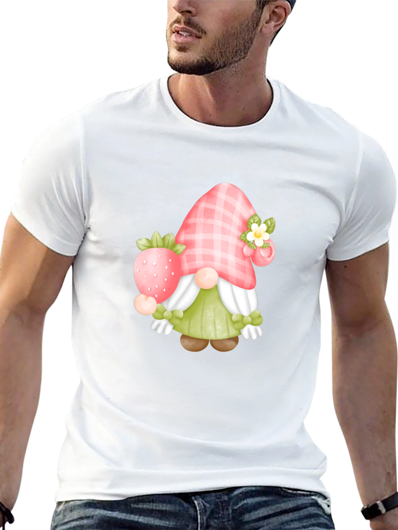 Strawberry Gnome Graphic Tee