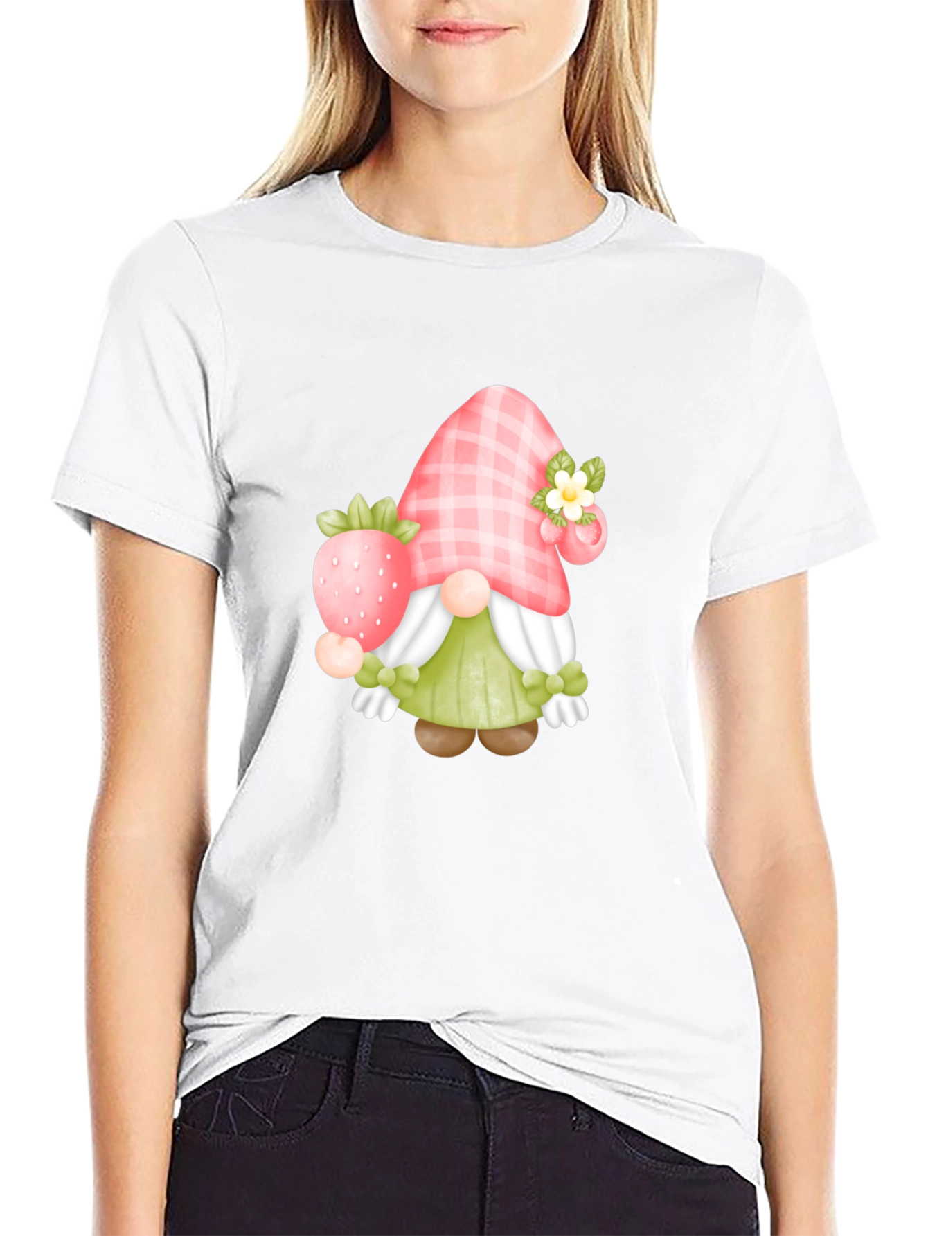 Strawberry Gnome Graphic Tee