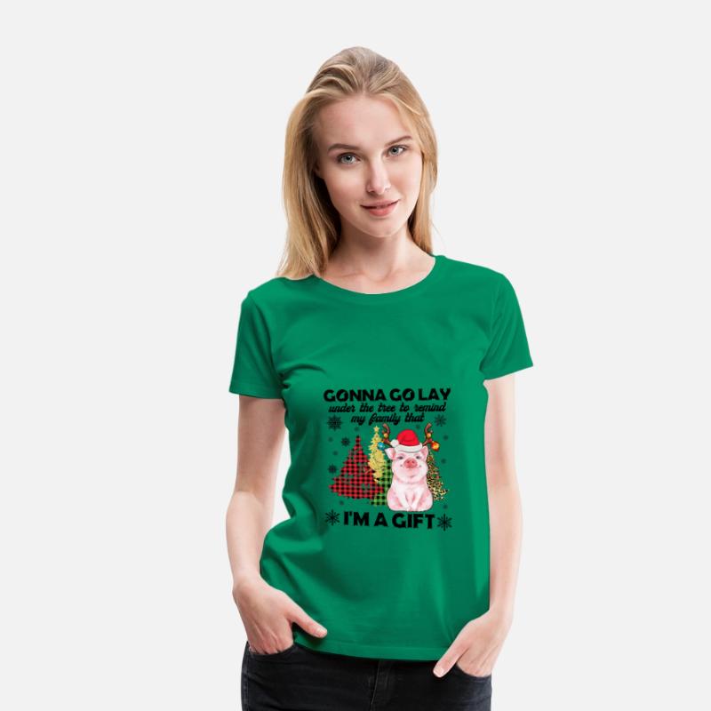 Pig Lady Lay Under Christmas Tree To Remind Family