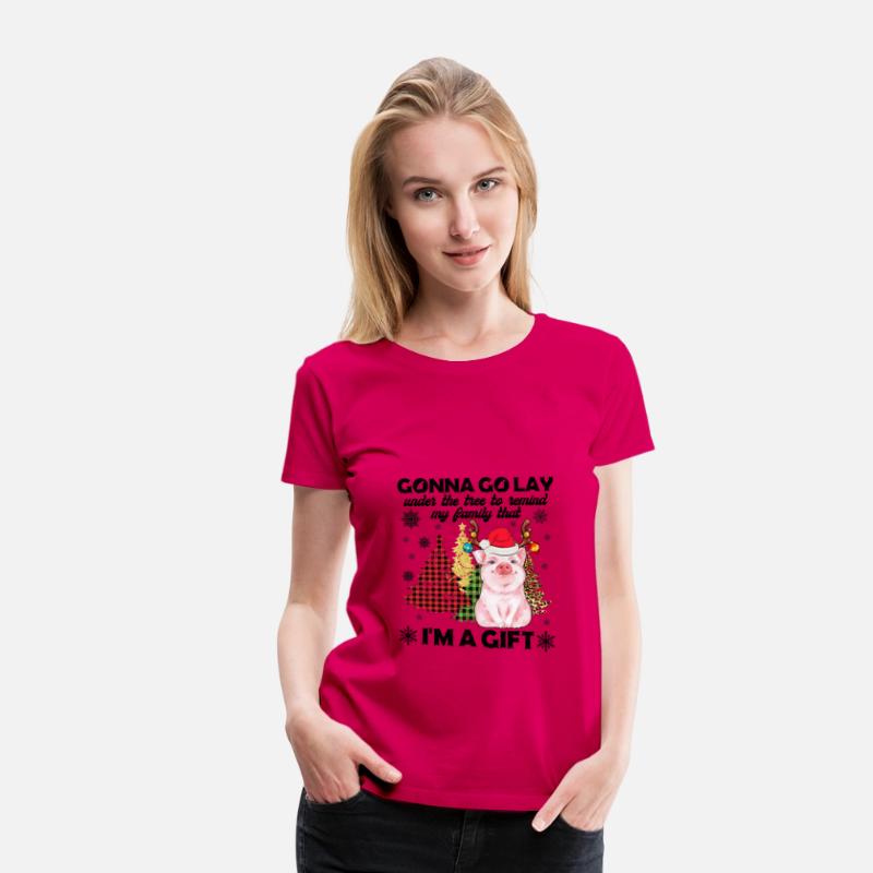 Pig Lady Lay Under Christmas Tree To Remind Family