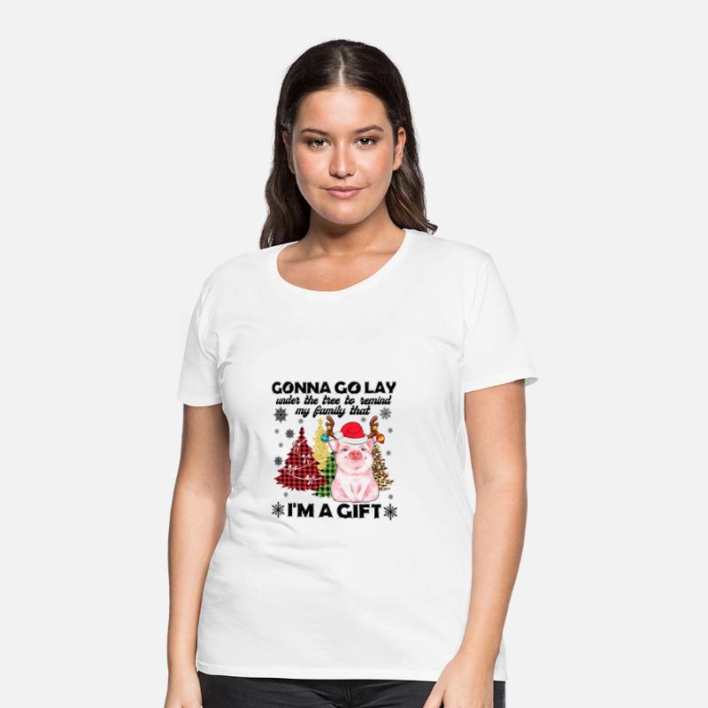 Pig Lady Lay Under Christmas Tree To Remind Family