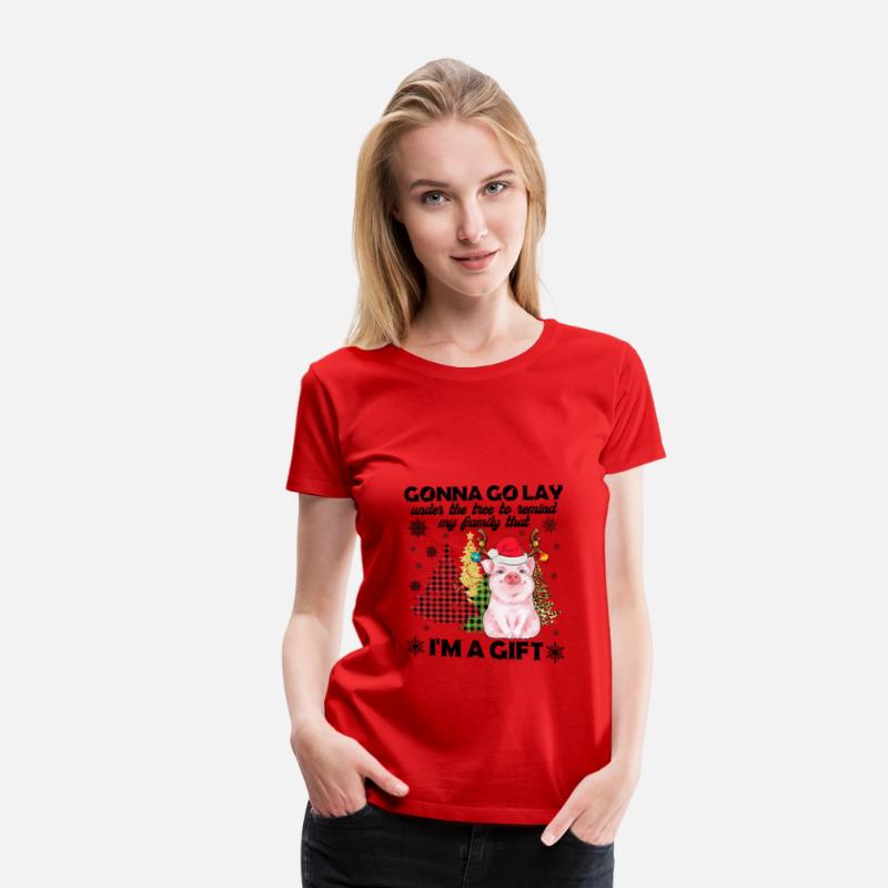 Pig Lady Lay Under Christmas Tree To Remind Family