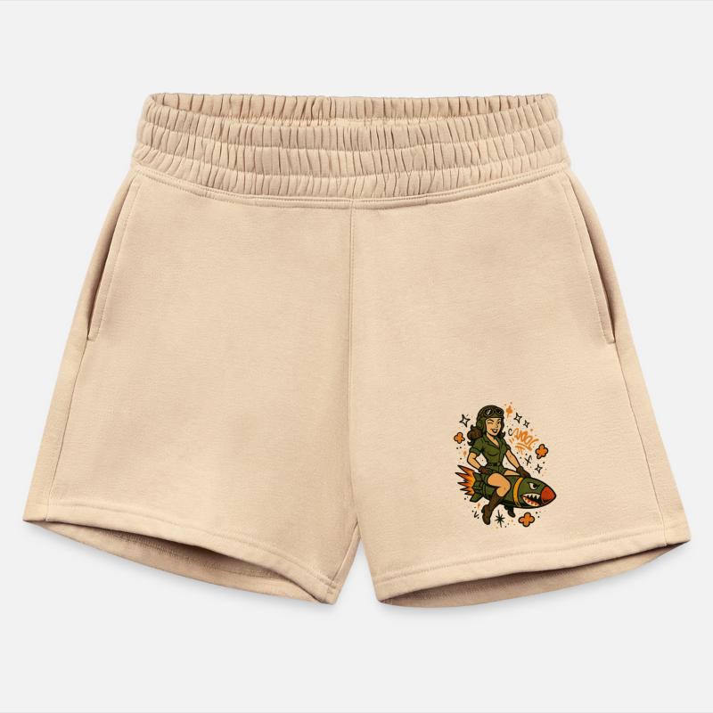 Pin-Up Pilot on Missile | Vintage Graffiti Art