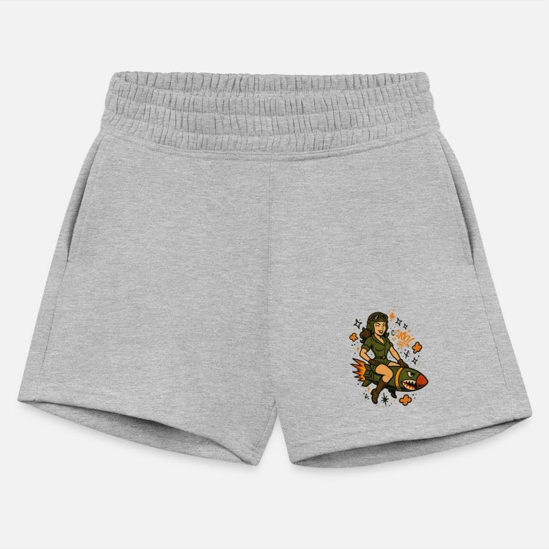 Pin-Up Pilot on Missile | Vintage Graffiti Art