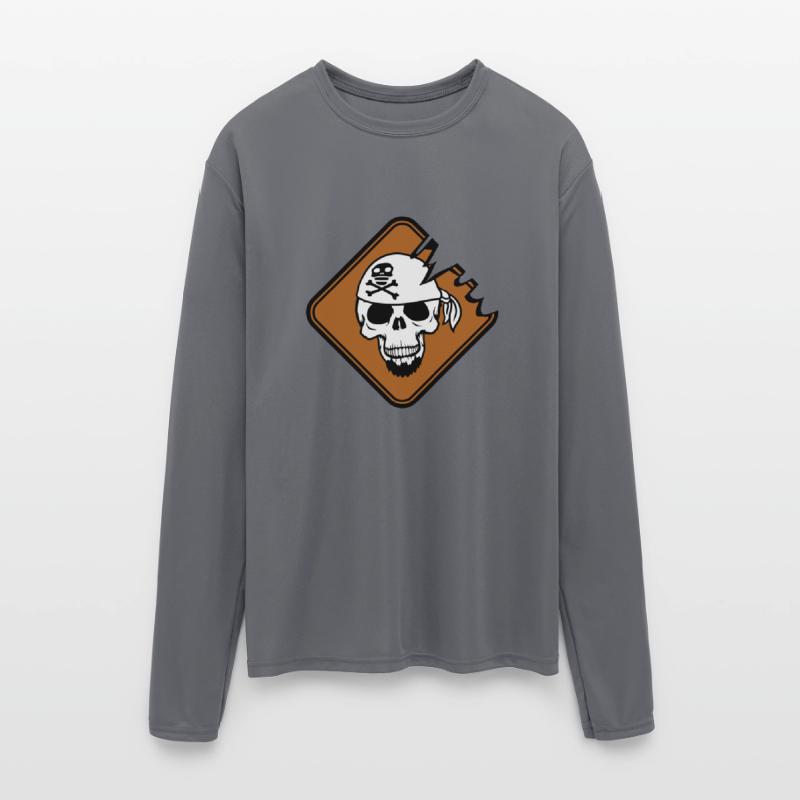 Pirate Shield Skull Skeleton Danger Warning Sign