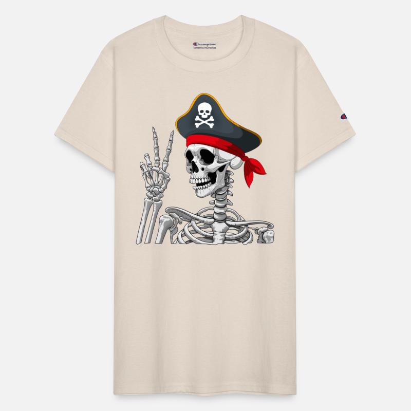Pirate Skeleton Peace Sign Skull Halloween