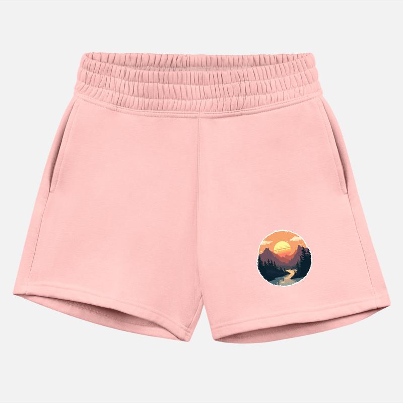 Pixel Sunset Landscape