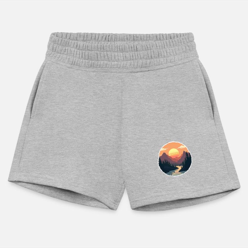 Pixel Sunset Landscape