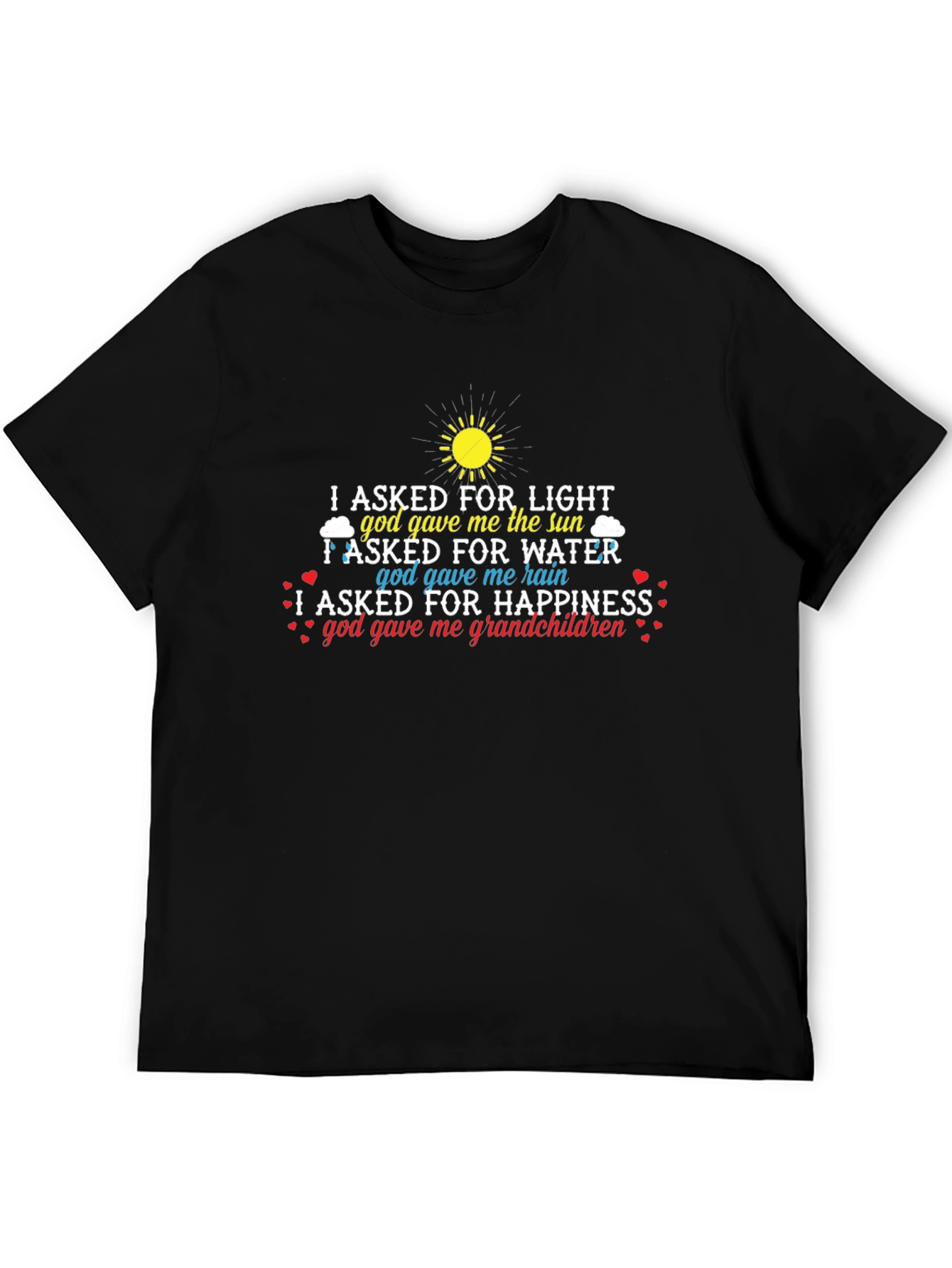 Grandchildren T-Shirt God Gave Me Happiness