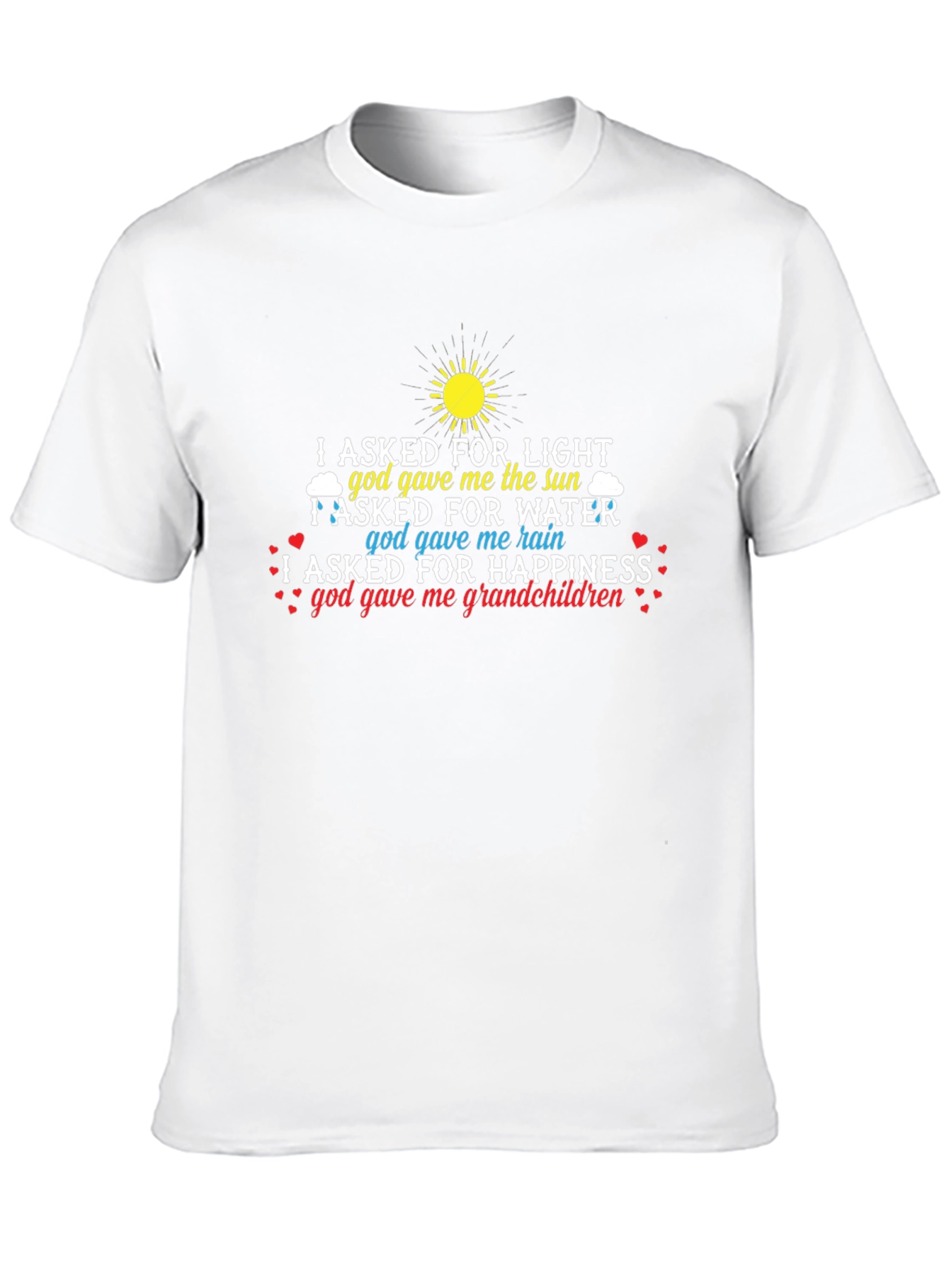 Grandchildren T-Shirt God Gave Me Happiness
