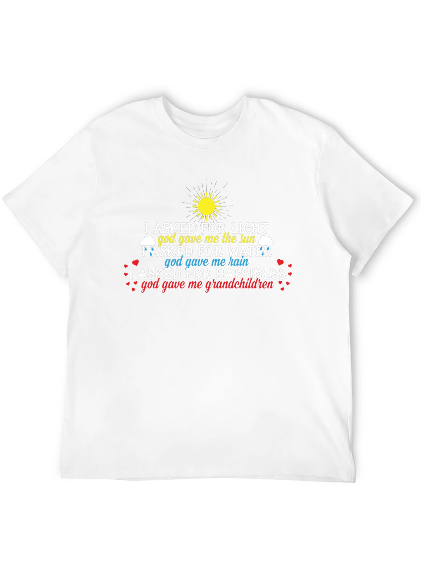 Grandchildren T-Shirt God Gave Me Happiness