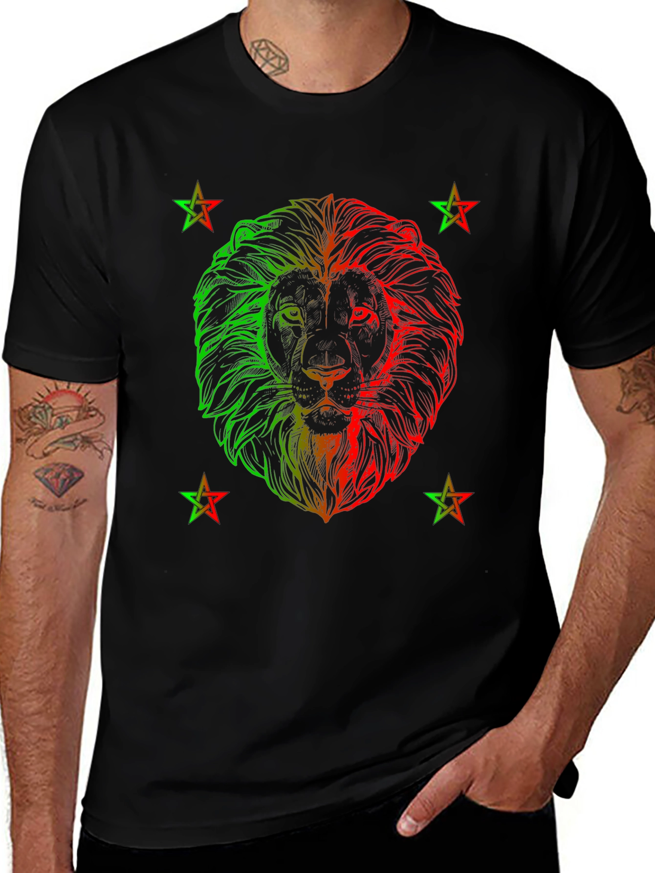 Rasta Lion T-Shirt - Reggae Style Graphic Tee