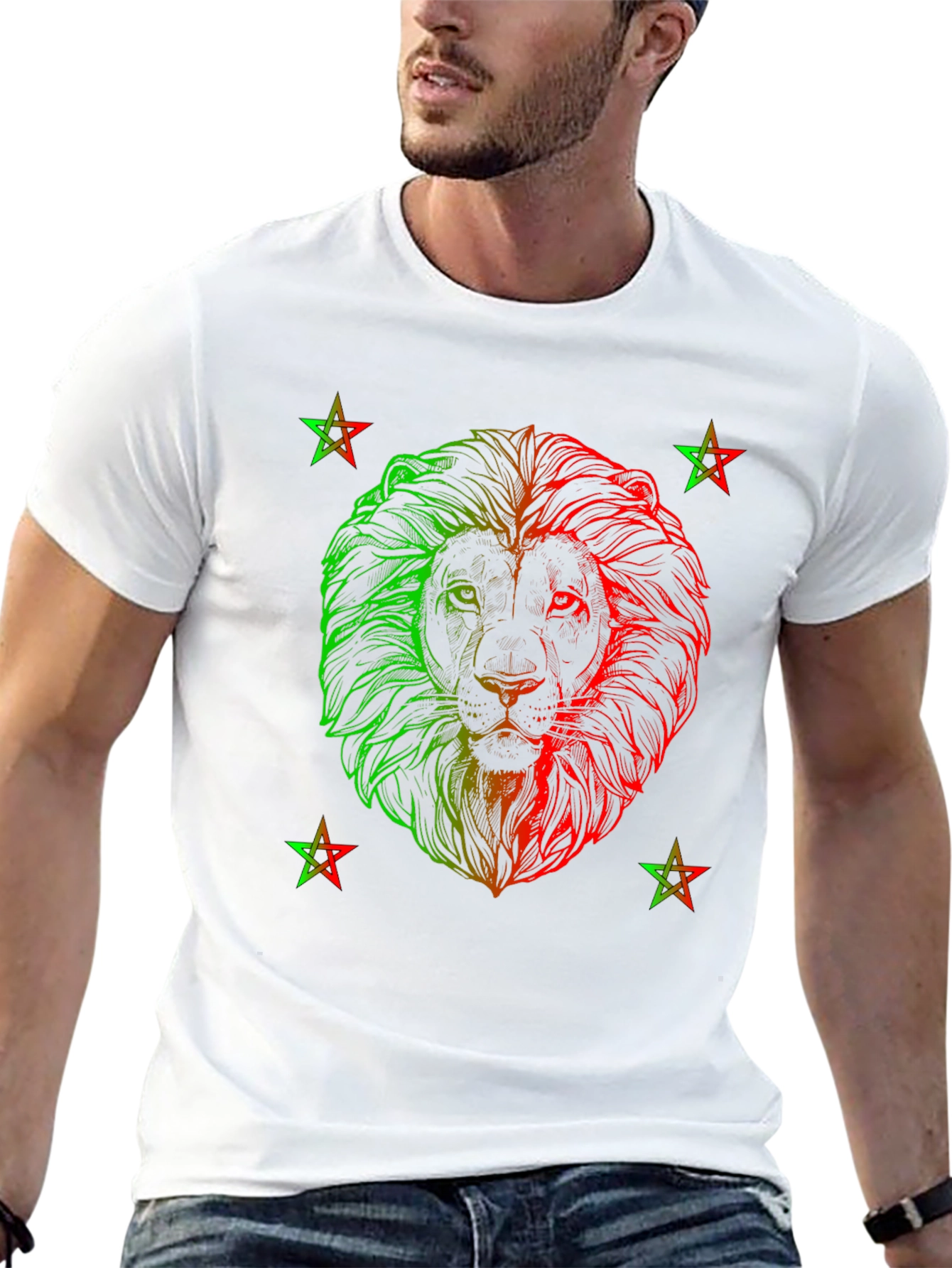 Rasta Lion T-Shirt - Reggae Style Graphic Tee