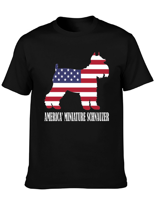 America Miniature Schnauzer T-Shirt