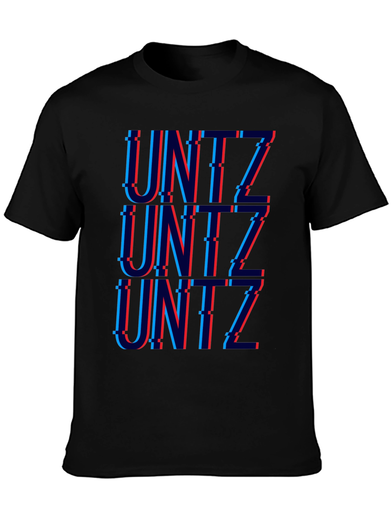 Unitz Glitch Graphic T-Shirt - Black